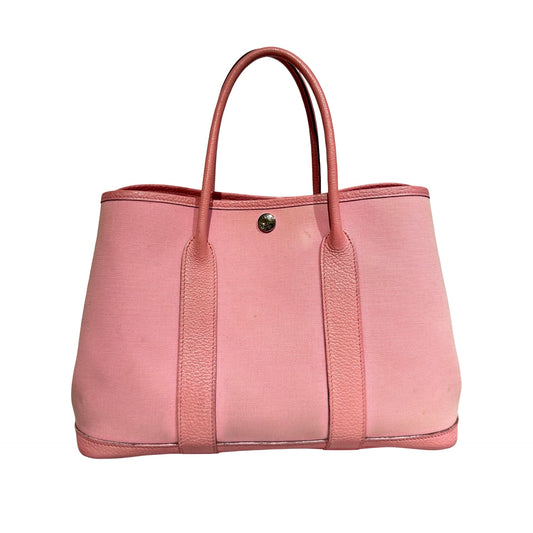 Used HERMÈS Canvas GP 30 Handbag Pink