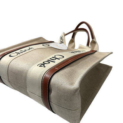 New Chole Medium Tote Tote Bag Beige