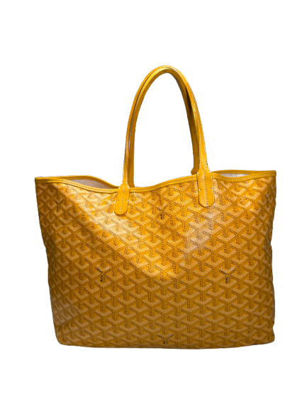 Used GOYARD Goyardine Canvas Saint Louis Tote Bag Yellow