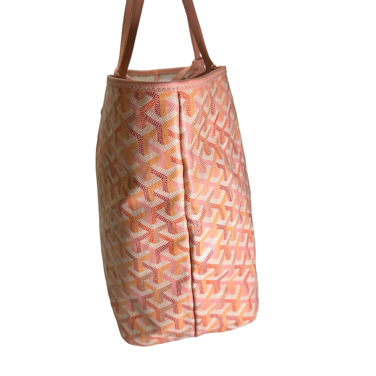 Used GOYARD Goyardine Saint Louis Tote Bag Pink