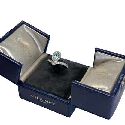 Used CHAUMET AU750 Ring Ring Silver Blue