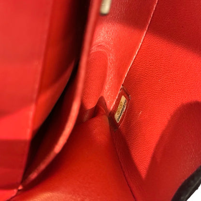 Used CHANEL Stingray Leather Boy Crossbody Bag Red