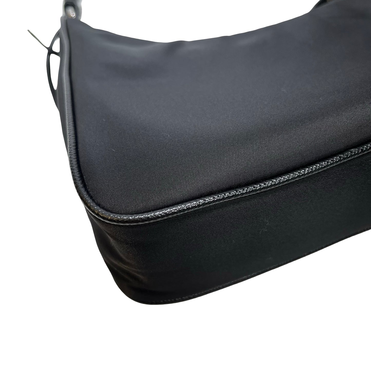 Used PRADA Re-Nylon Saffiano leather Re-Edition 2005 Shoulder Bag Black PHW