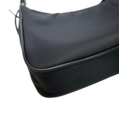 Used PRADA Re-Nylon Saffiano leather Re-Edition 2005 Shoulder Bag Black PHW