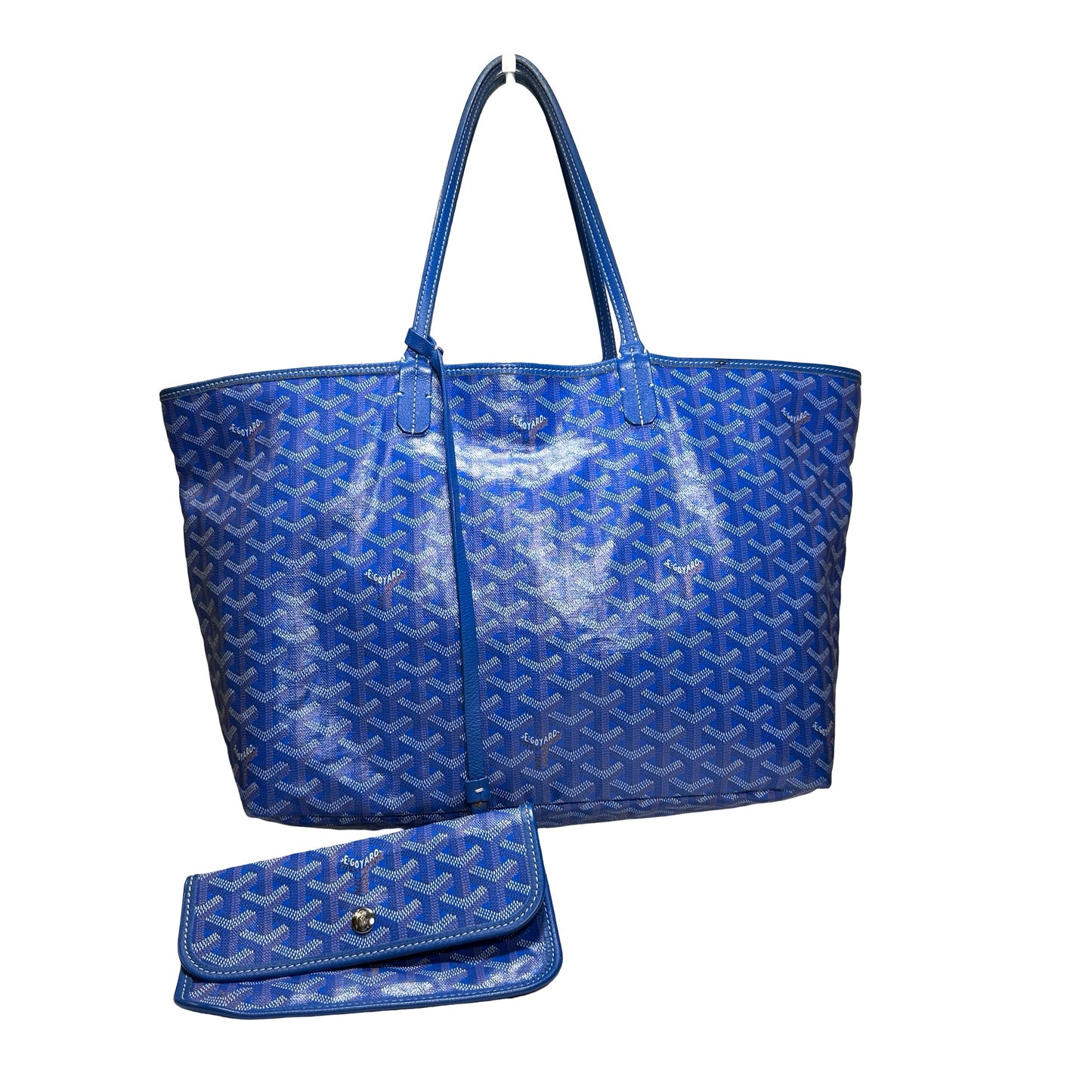 Used GOYARD Canvas Tote PM Tote Bag Blue