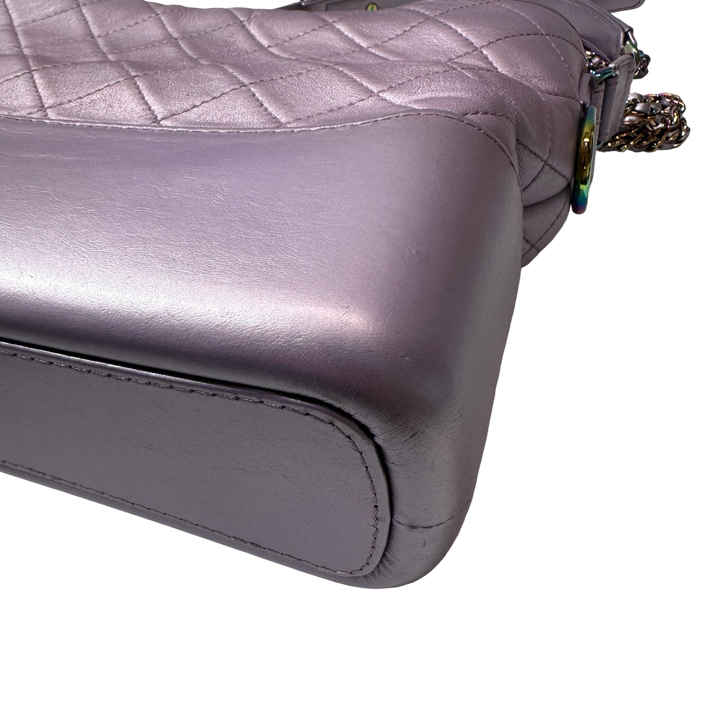 Used CHANEL Gabrielle Shoulder Bag Light purple Rainble HW