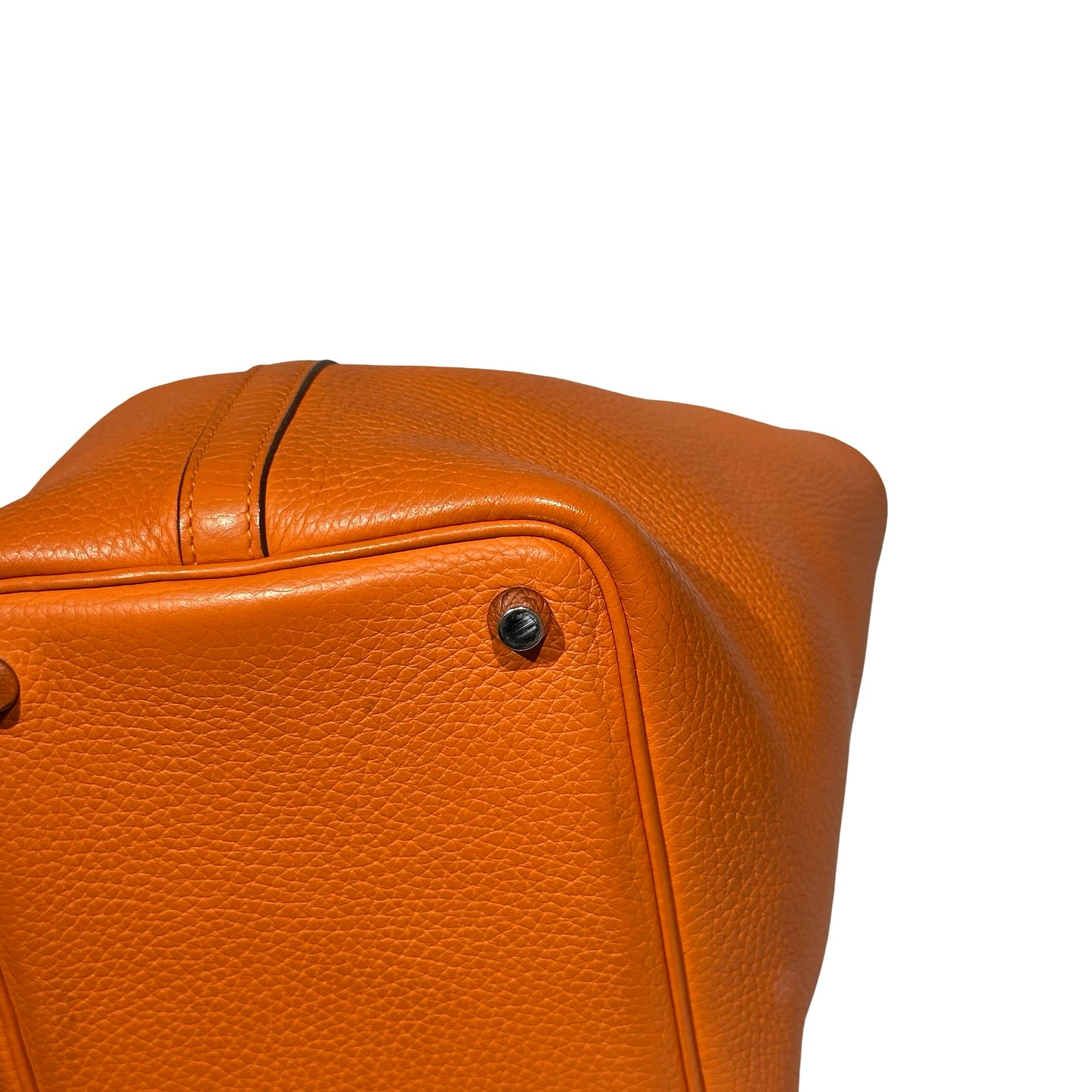 Used HERMÈS TC Picotin 18 Handbag Orange (93) PHW