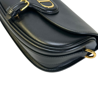 Used DIOR Leather Bobby Crossbody Bag Black GHW