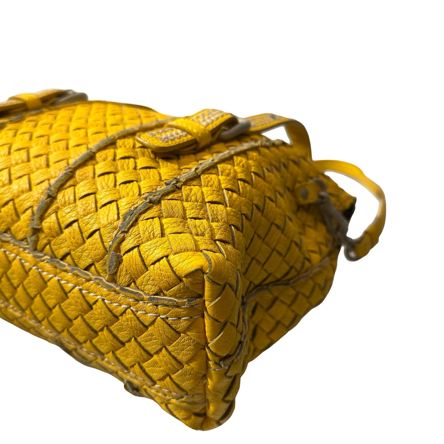 Used BOTTEGA VENETA 2 Way Shoulder Shoulder Bag Sunshine Yellow