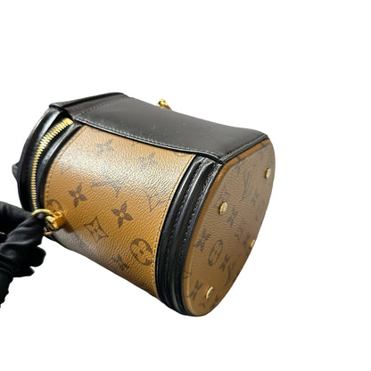 Used LOUIS VUITTON Monogram Cannes Monogram Reverse Cross Body Bag Brown GHW