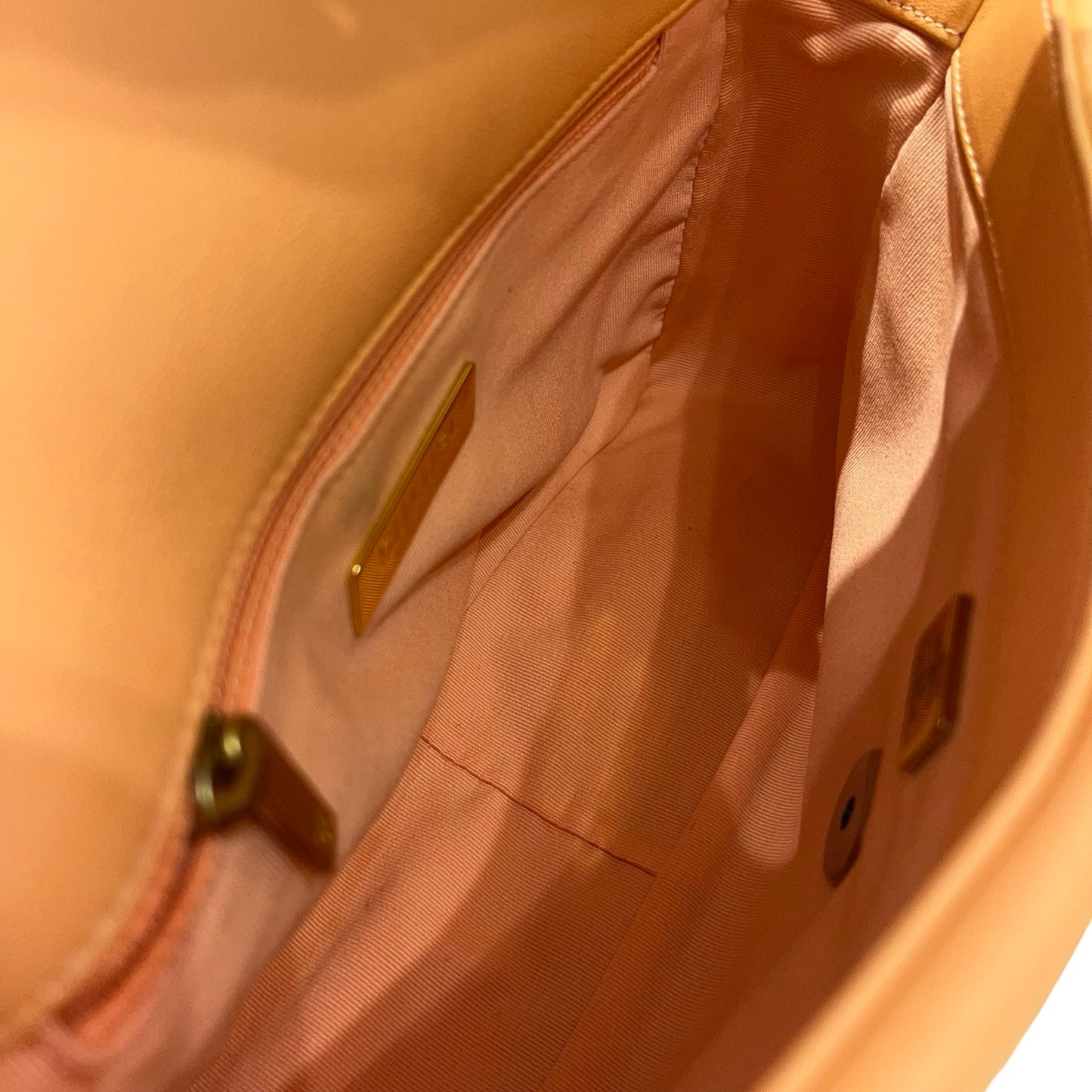 Used CHANEL Lambskin Leather 19 Small Cross Body Bag Pink PHW