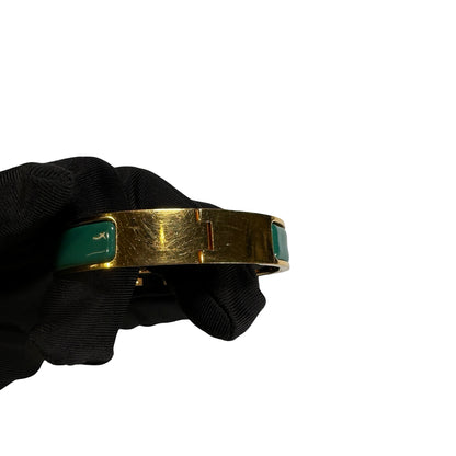 Used HERMES Bracelet BRACELET Green GHW