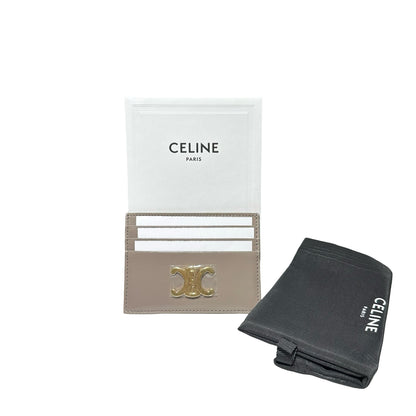 New CÉLINE Card holder Grey GHW
