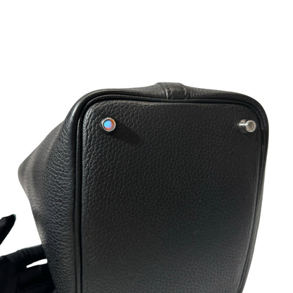 Used HERMÈS Picotin 18 Bucket Bag Black PHW