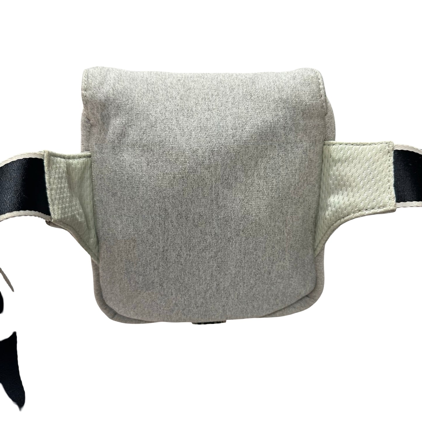 Used CHANEL Cotton CC Logo Sport Waist Cross Body Bag Grey PHW
