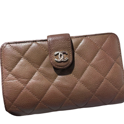 Used Chanel Wallet Brown PHW