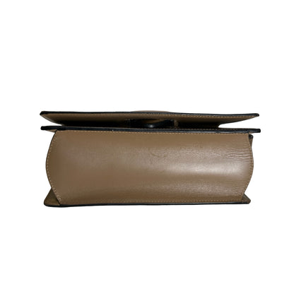 Used LOEWE Calfskin Barcelona Crossbody Bag Brown GH
