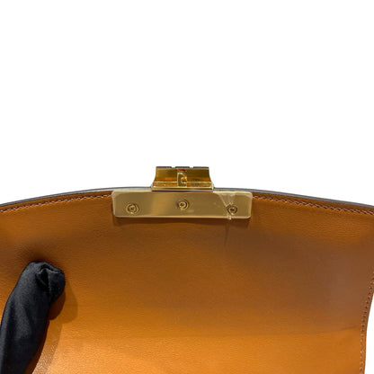 Used CÉLINE Triomphe Cross Body Bag Brown GHW