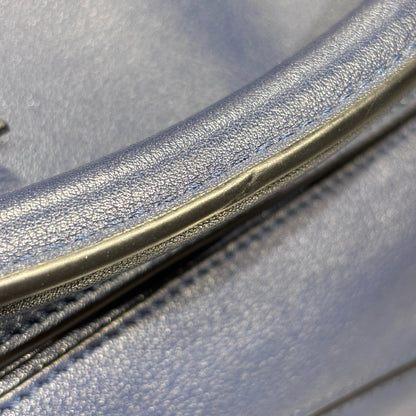 Used LOEWE Calfskin Leather Puzzle Crossbody Bag Navy Blue PHW