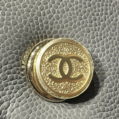 Used CHANEL Caviar Leather Small Duma Backpack Grey GHW