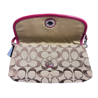 Used COACH Canvas Hobo Shoulder Handbag