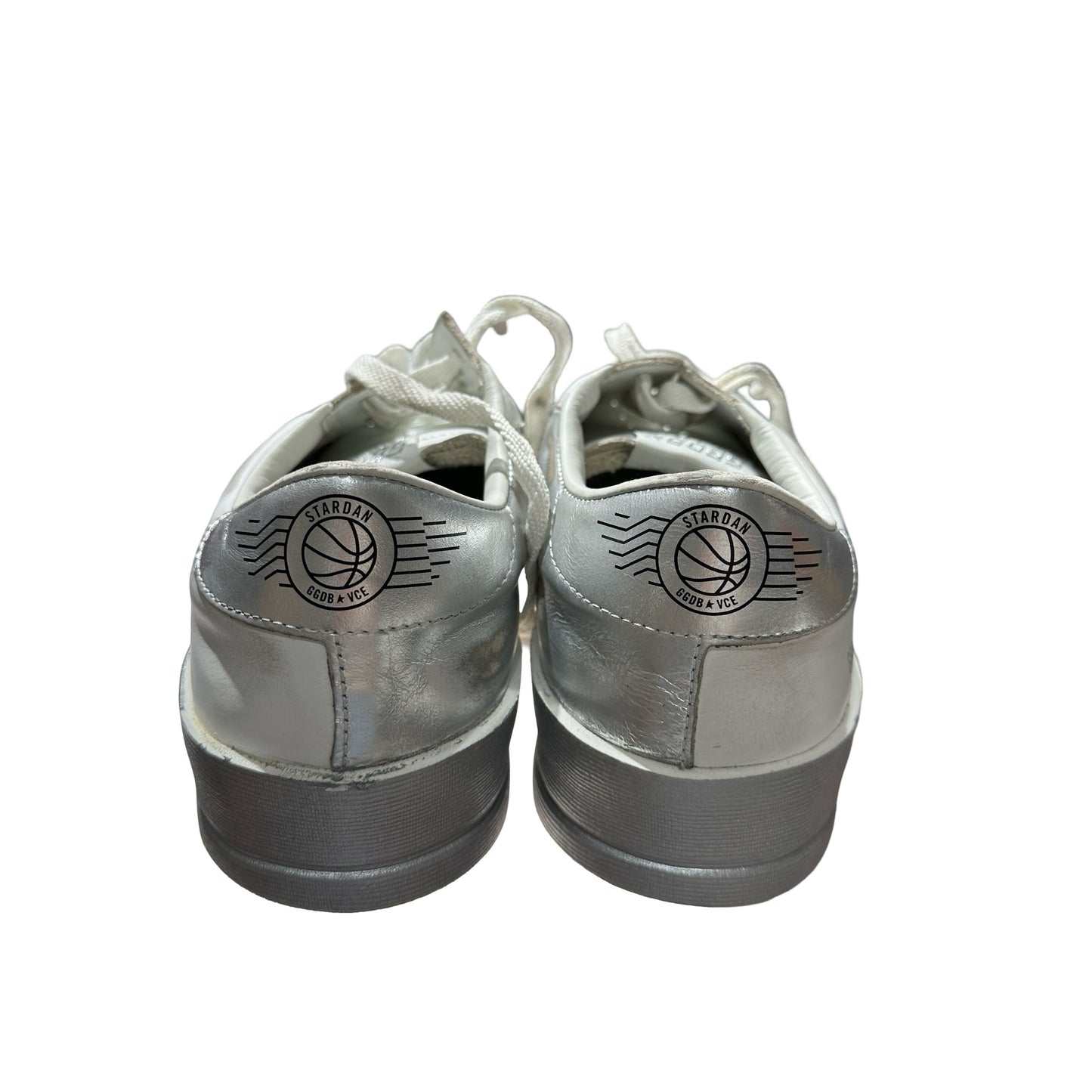 Unused GOLDEN GOOSE Stardan Sneakers Shoes White Silver