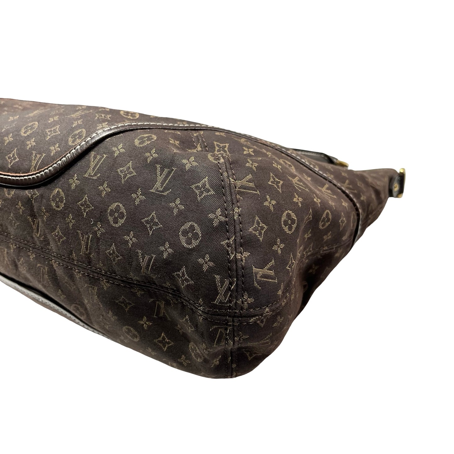 Used Louis Vuitton Canvas Vintage Hand Bag Hobo Bag Brown GHW
