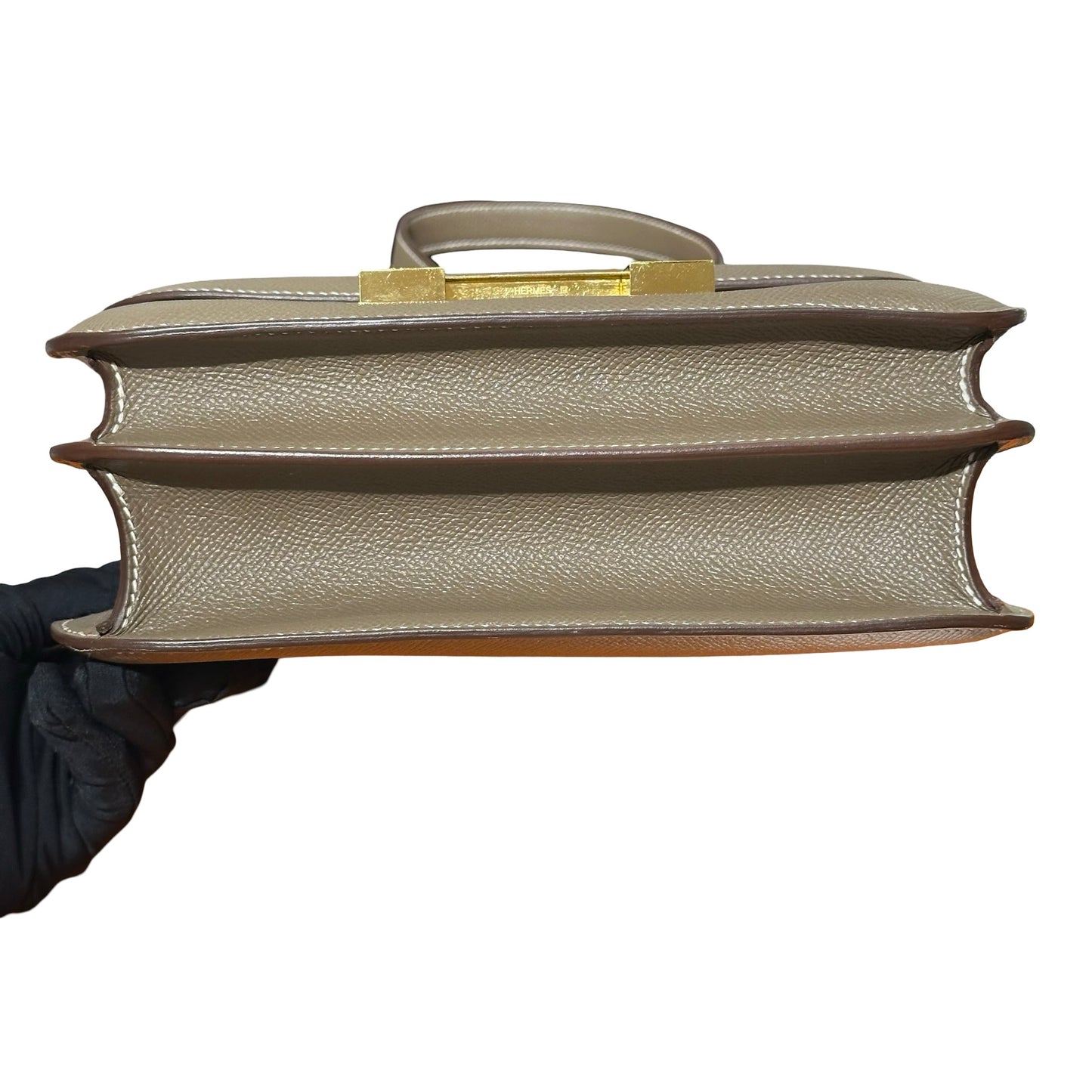 Used HERMÈS Constance 24 Shoulder Bag Etoupe (18) GHW