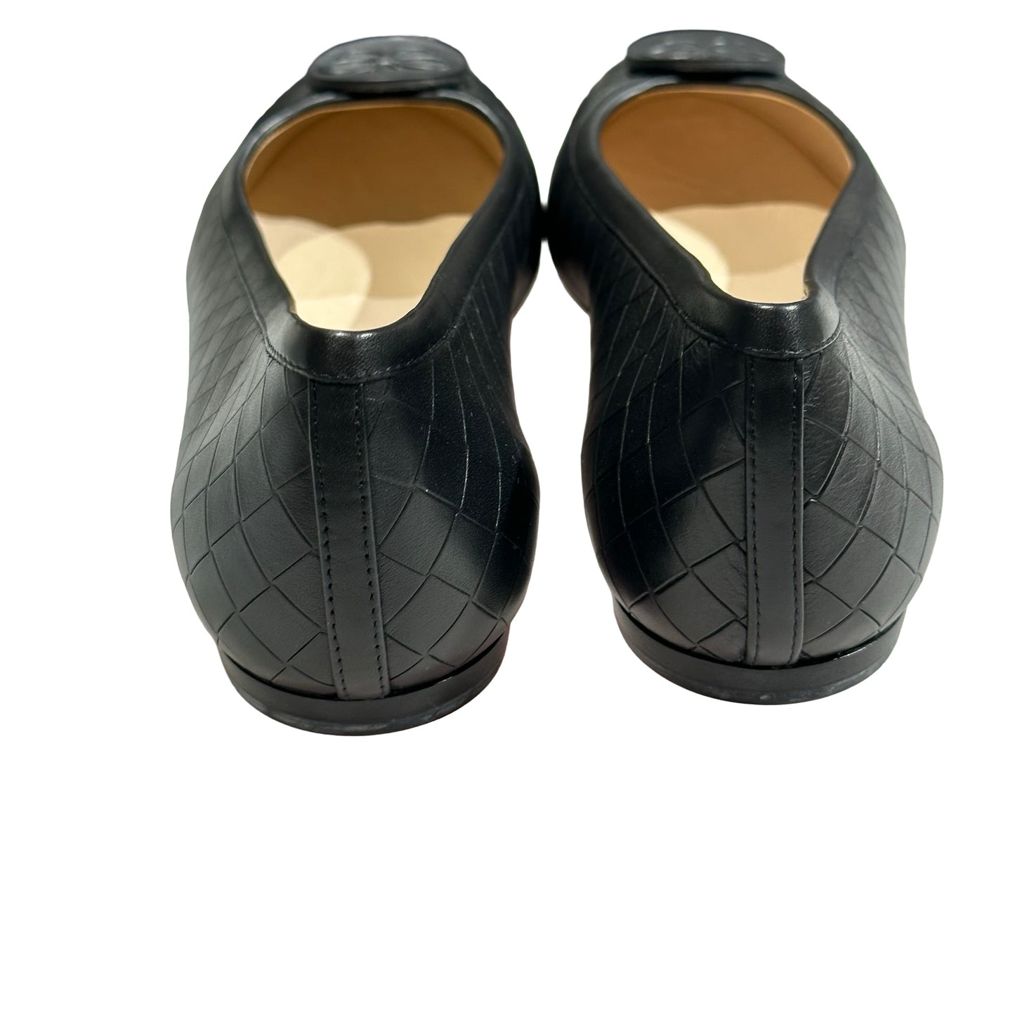 Unused BOTTEGA VENETA Lambskin Leather Unused BOTTEGA VENETA Lambskin Leather Butterfly Flats Shoes Black Shoes Black