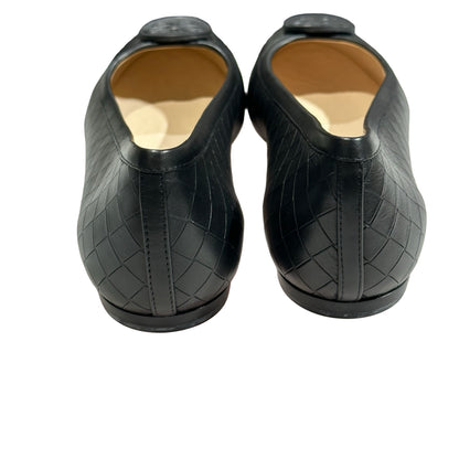 Unused BOTTEGA VENETA Lambskin Leather Unused BOTTEGA VENETA Lambskin Leather Butterfly Flats Shoes Black Shoes Black