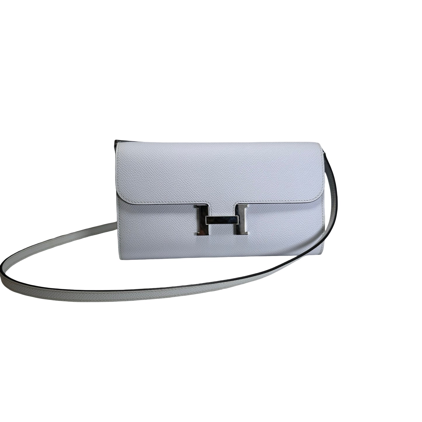 Used HERMES Epsom Constance to go Cross body bag Gris Platine PHW