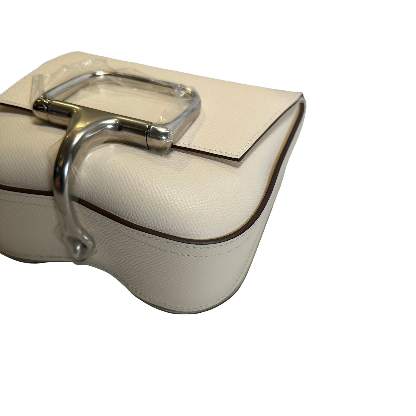 Brand New HERMÈS Epsom Calfskin Della Cavalleria Mini Crossbody Bag Nata