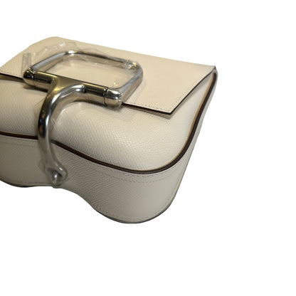 Brand New HERMÈS Epsom Calfskin Della Cavalleria Mini Crossbody Bag Nata