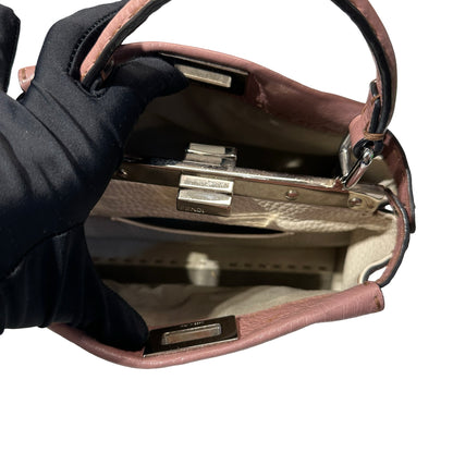 Used Fendi Peekaboo mini Shoulder Bag PHW Pink