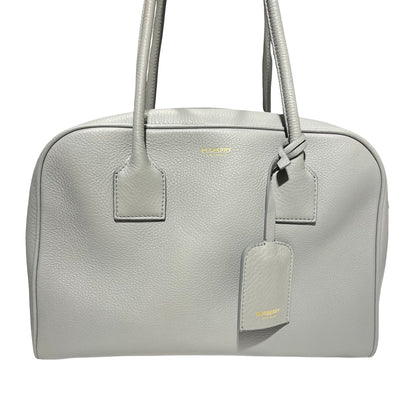 Used BURBERRY Tote Bag Grey GHW