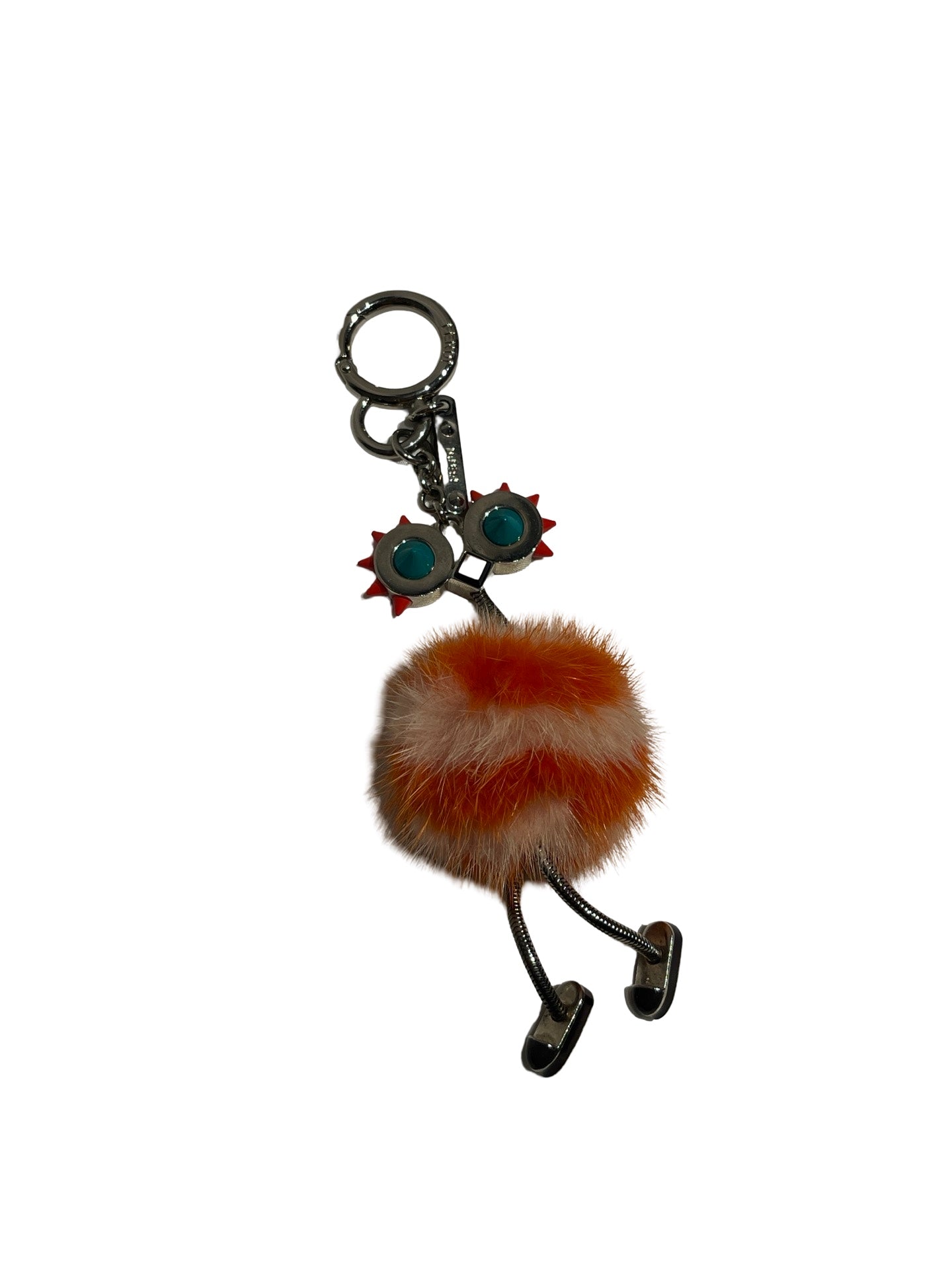 Used FENDI Key Charm Accessories Orange