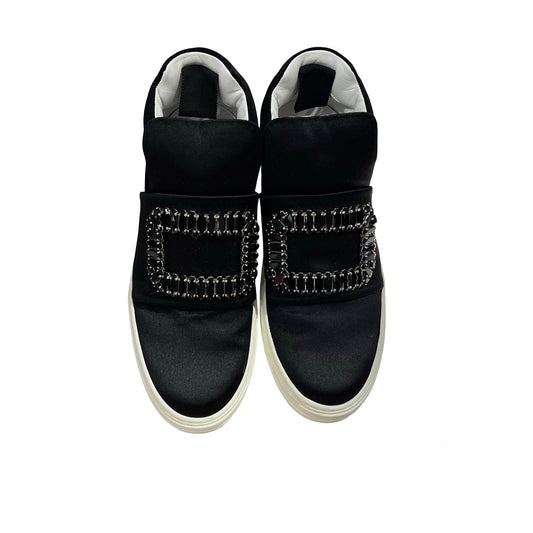 Used Roger Vivier Sneakers Black White