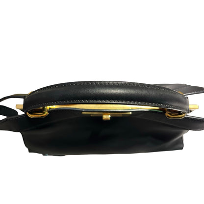 Used FENDI Peekaboo Handbag Black GHW