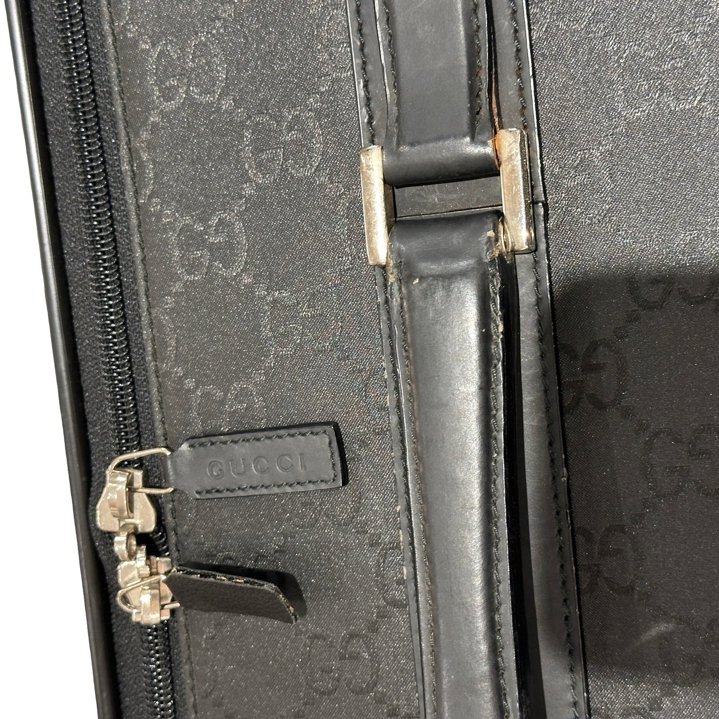 Used GUCCI GG Monogram GG Monogram Luggage Luggage Black