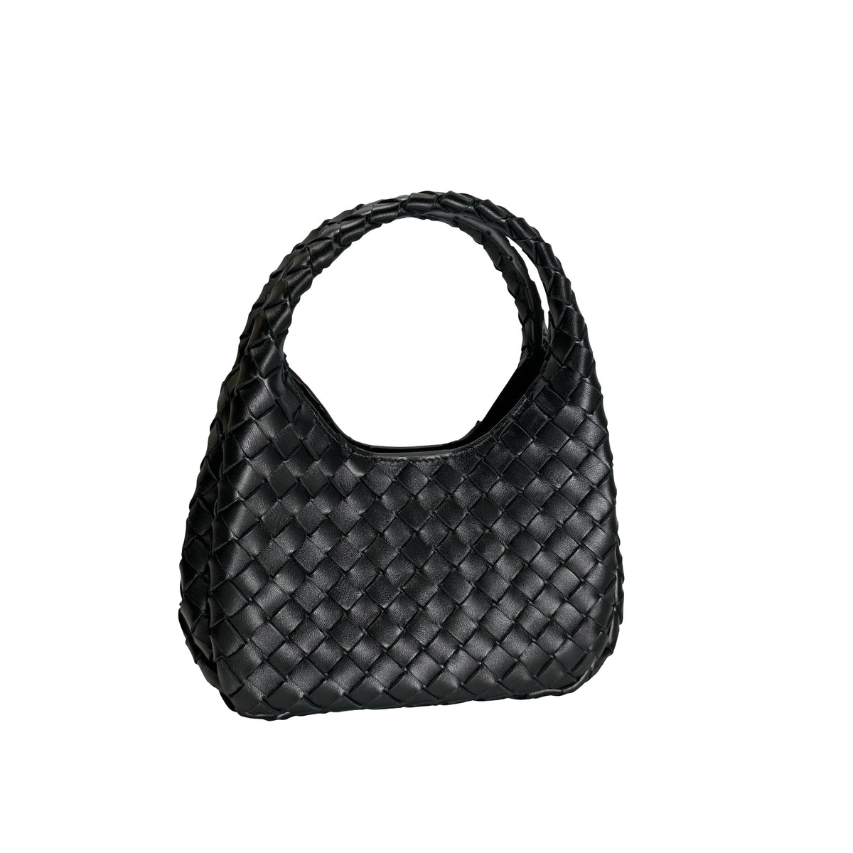 Used BOTTEGA VENETA Intrecciato Leather Jodie Handbag Black