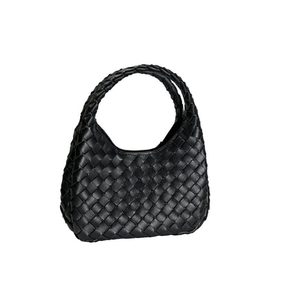 Used BOTTEGA VENETA Intrecciato Leather Jodie Handbag Black