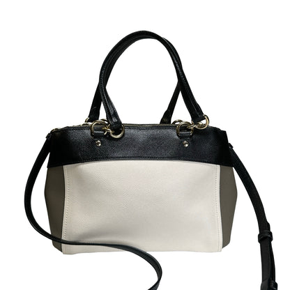 Used COACH Calfskin Two way shoulder bag Two Way Shoulder Bag Black White