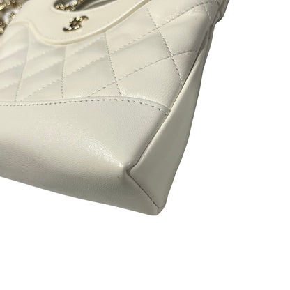 Used CHANEL 31 Nano Shoulder Bag White GHW