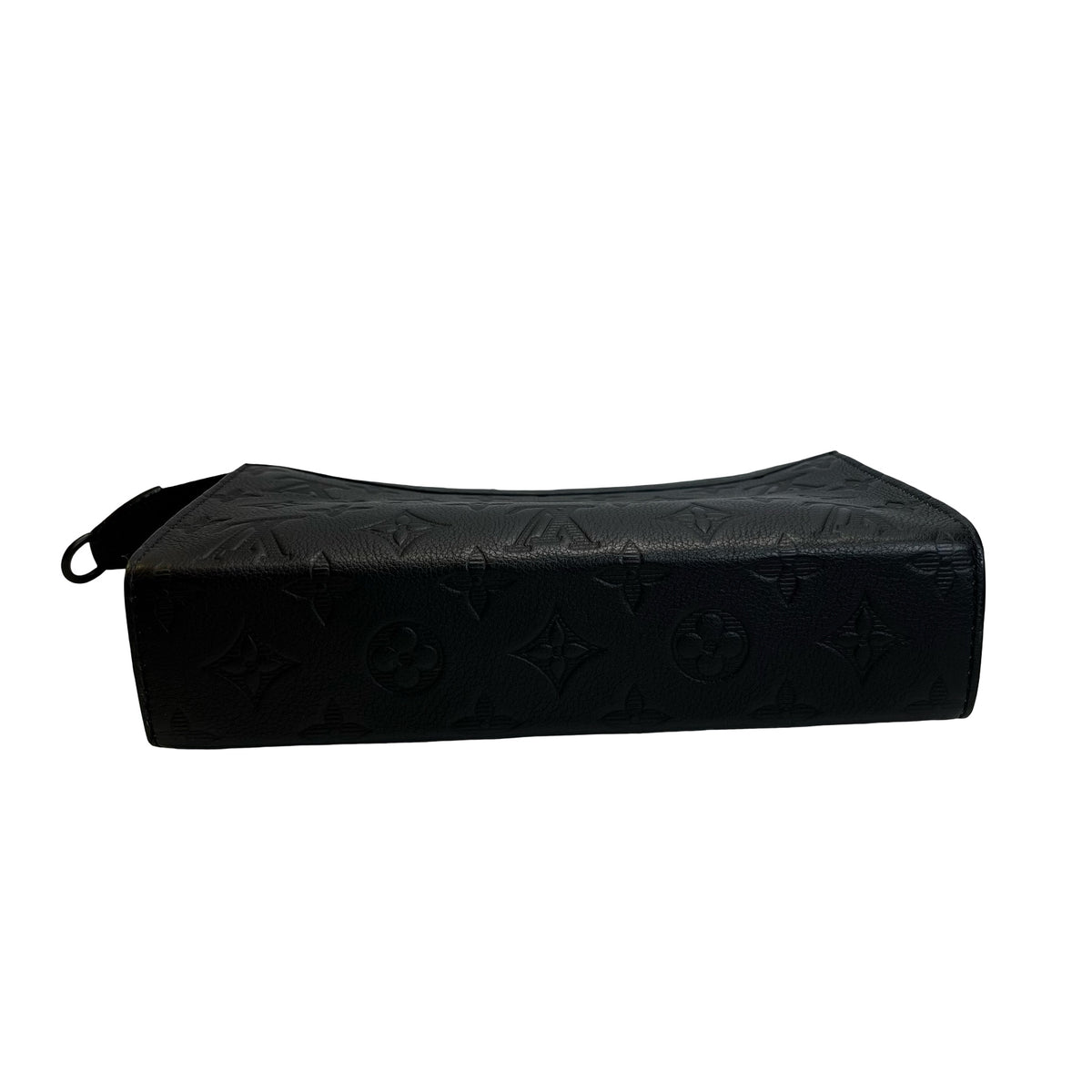 Used LOUIS VUITTON Monogram Empreinte Pochette Cle Clutch Black
