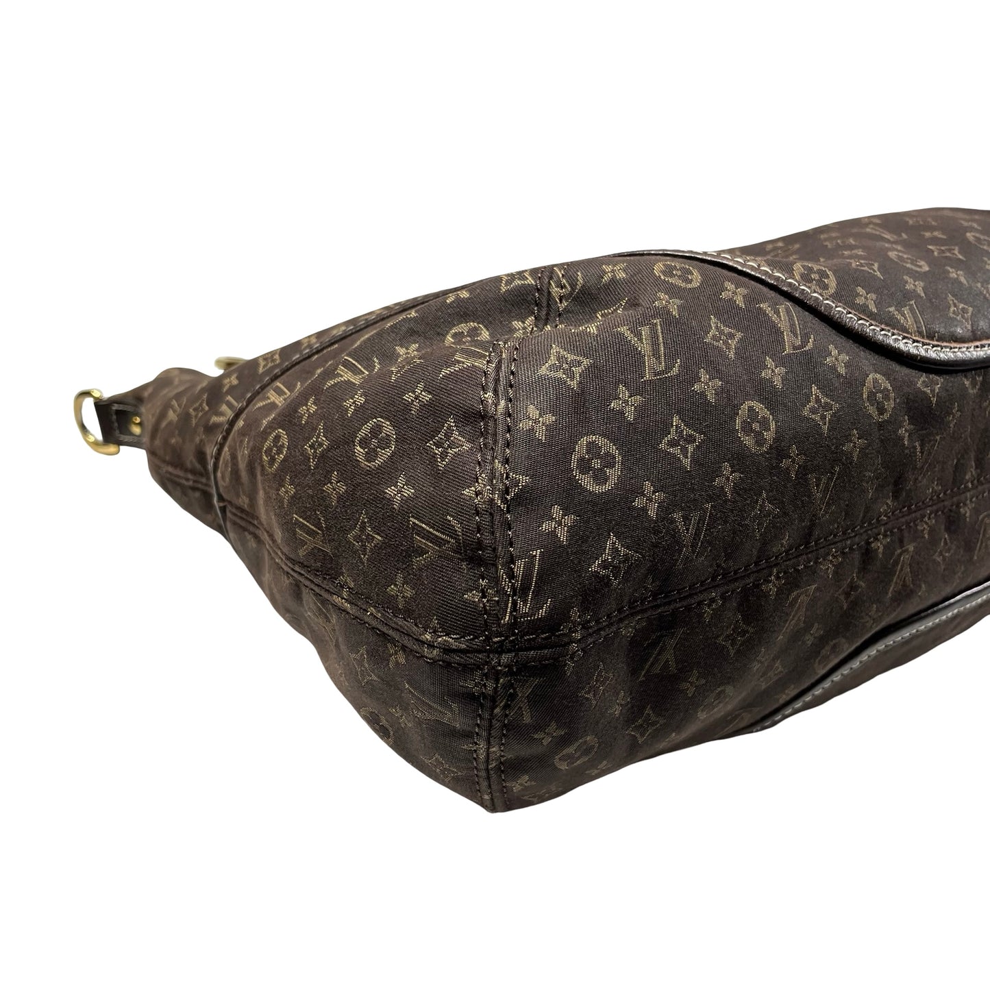 Used Louis Vuitton Canvas Vintage Hand Bag Hobo Bag Brown GHW