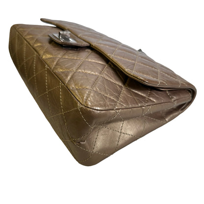 Used CHANEL Quilted 2.55 Reissue Chain Shoulder Bag Bronze