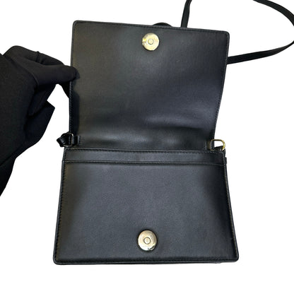 Used DIOR Cannage Lady Dior Crossbody Bag Black GHW