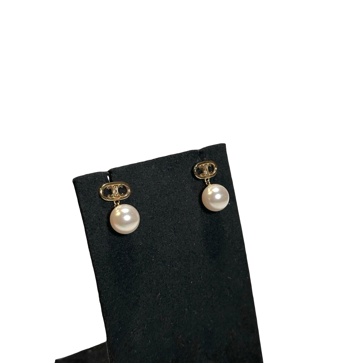 Used CELINE Earrings GHW