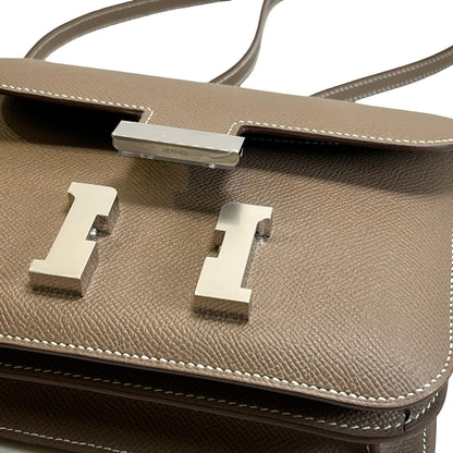 Brand New HERMES Epsom Constance Shoulder Bag Etoupe