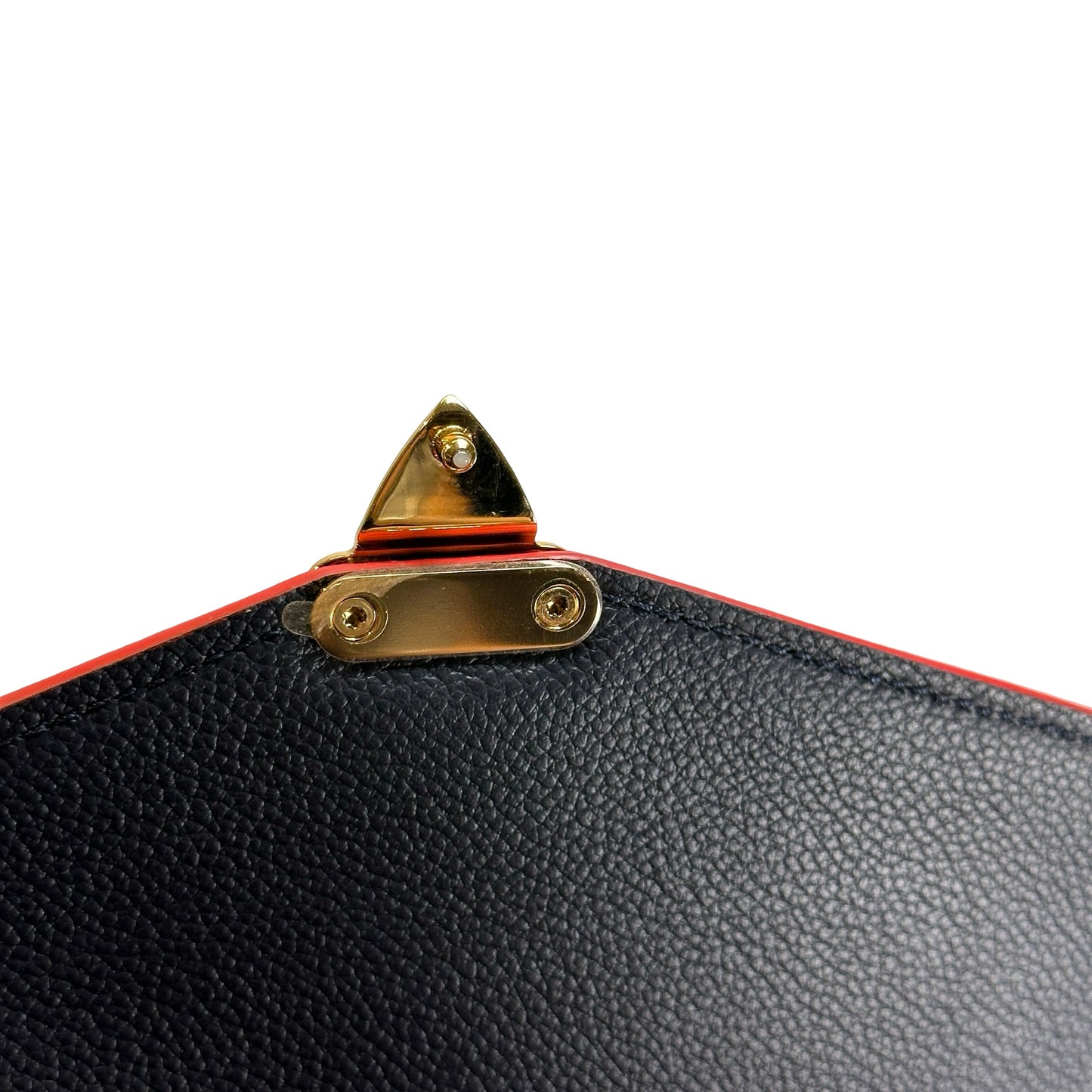 LOUIS VUITTON Monogram Empreinte Pochette Metis Crossbody Bag Navy Blue Red GHW